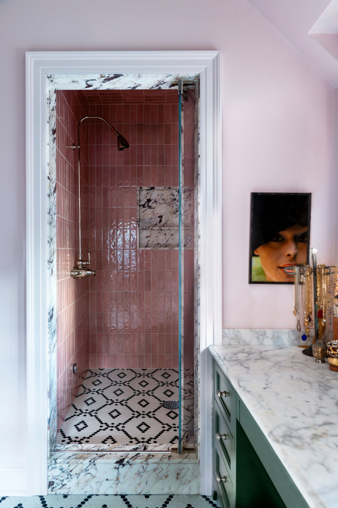 Inspiration for a mediterranean bathroom remodel in Miami
