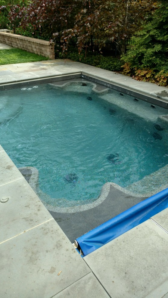 A custom spa that I designed in a Northern Chicago suburb.  Built by Barrington