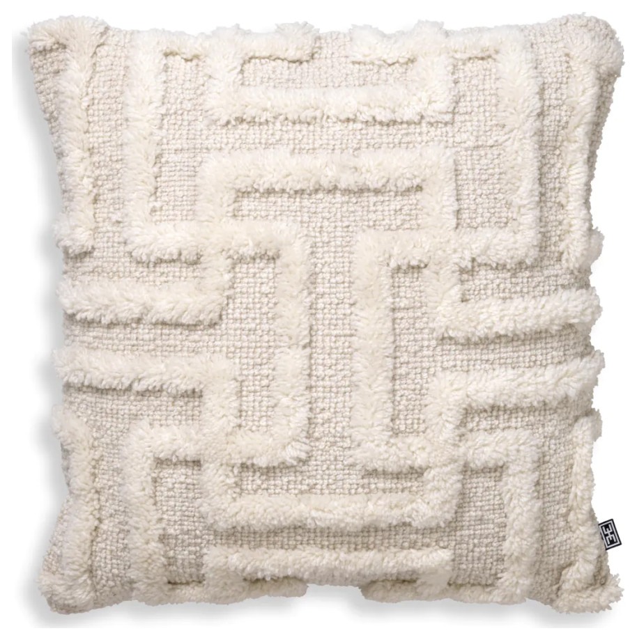 Maze Patterned Wool Cushion | Eichholtz Amphion, Small