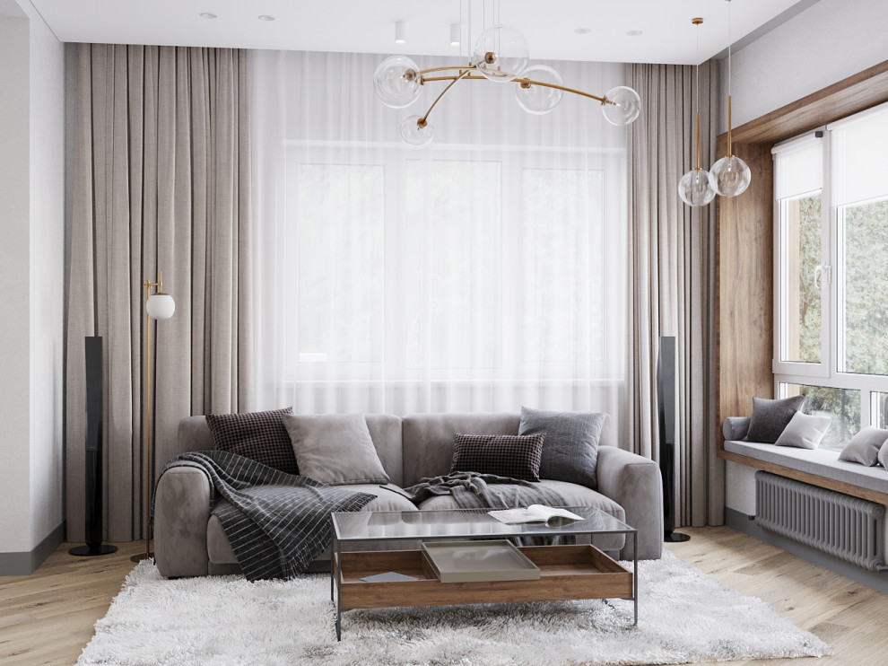 Гостиная в московском таунхаусе