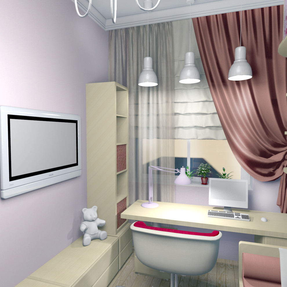 Детская в сиреневых тонах