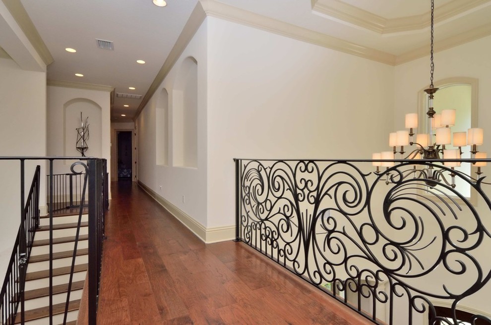 Inspiration for a transitional staircase remodel in Tampa