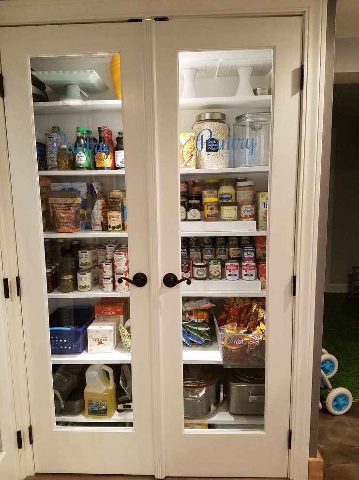 Pantry Farmhouse Basement Chicago by Paolucci Designs