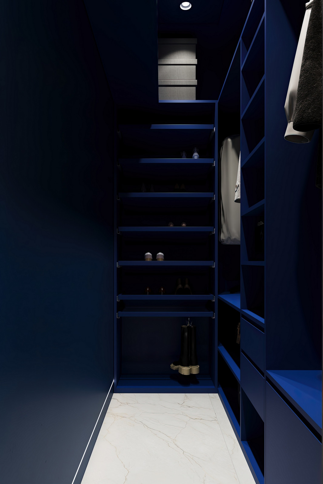 Дизайн и ремонт квартиры в ЖК Большая семерка - Сочный синий