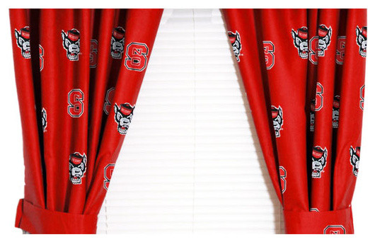 NCAA NC State Wolfpack Drapes Collegiate Window Curtains