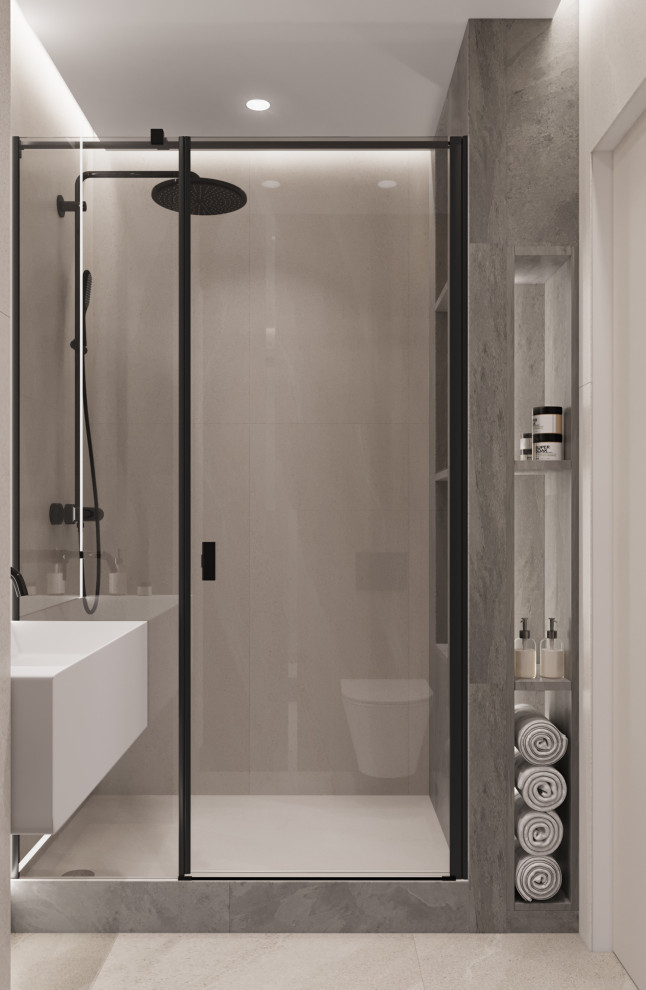 проект "Сдержанный комби на 87м2"