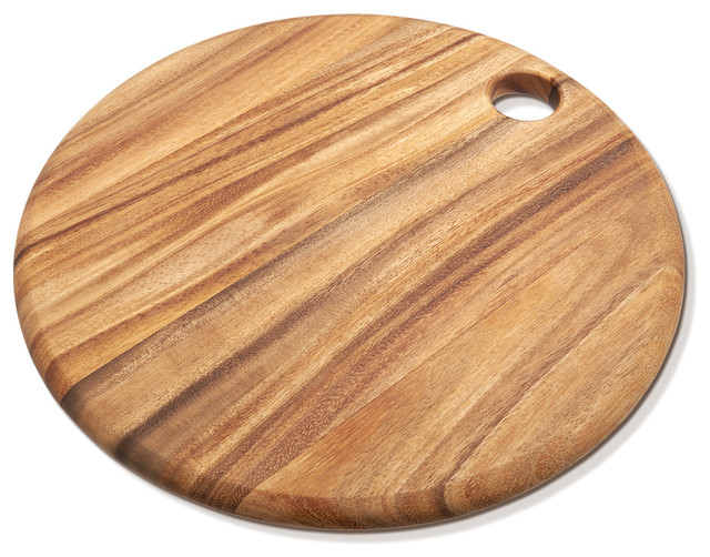 Acacia Wood Round Cutting Board Transitional Boards By Acacia Wood Round Cutting Board Transitional Boards By Ironwood Gourmet