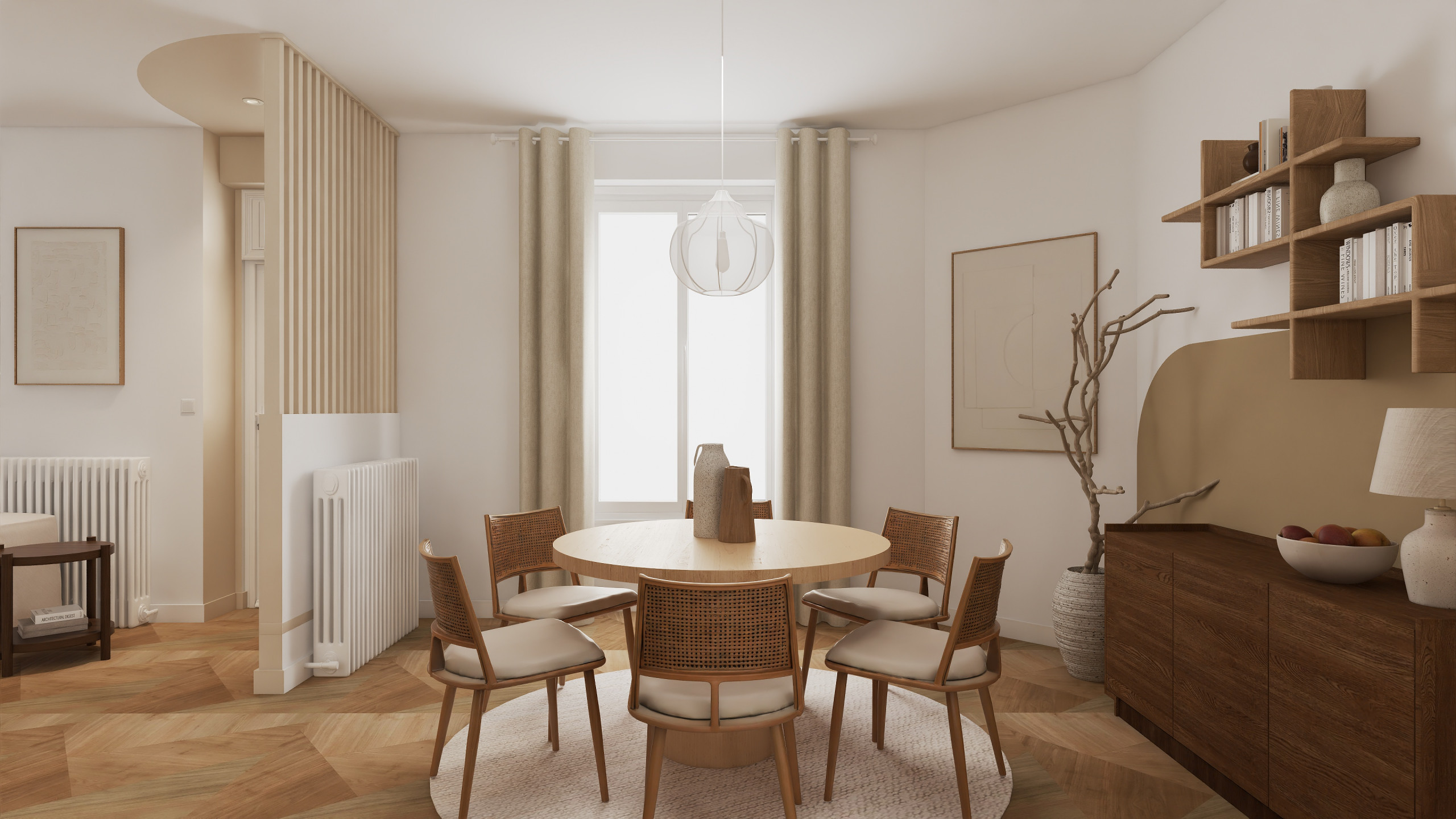 Projet Foch - pièce de vie et cuisine