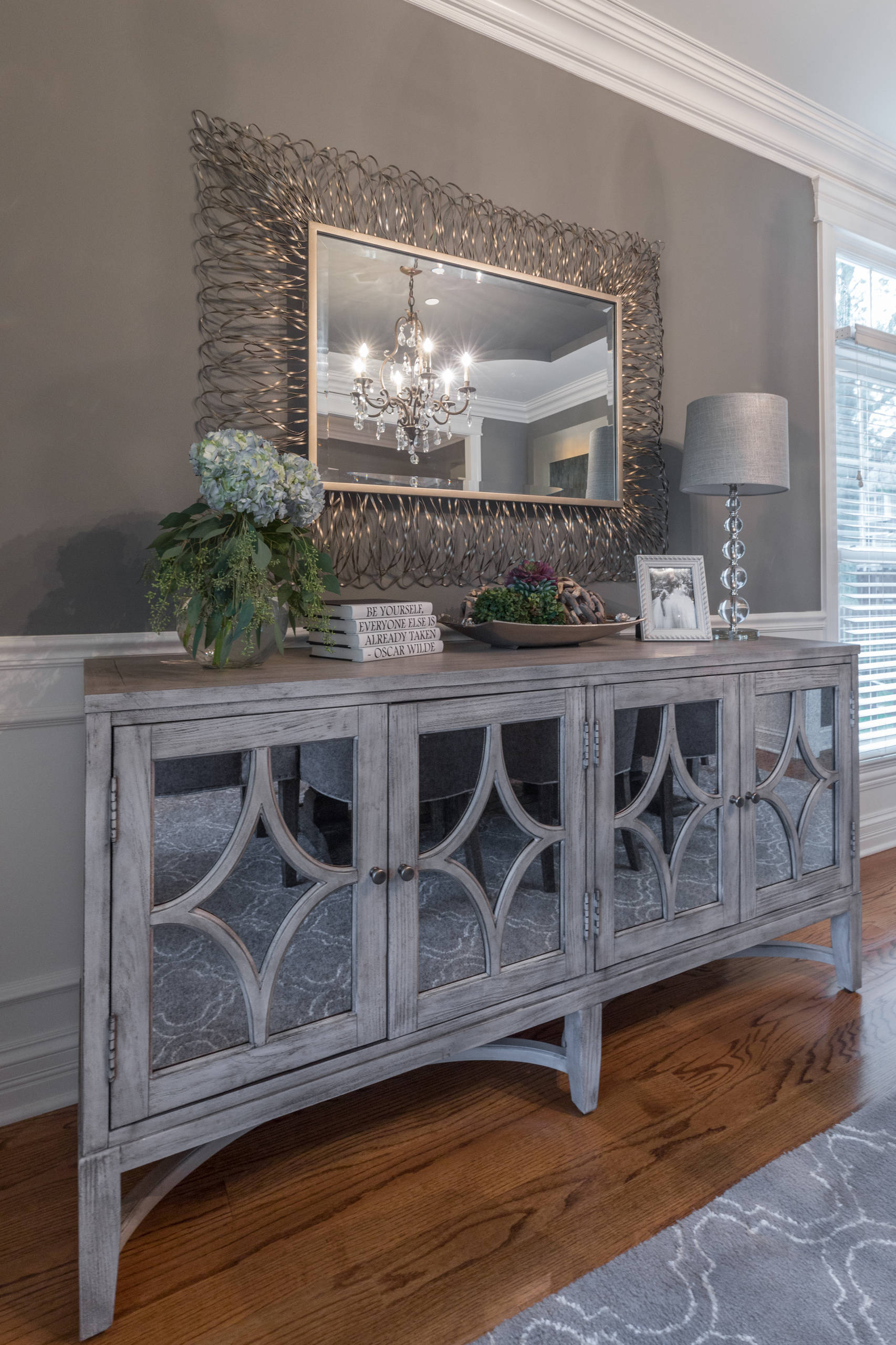 Silvery Gray Dining Room