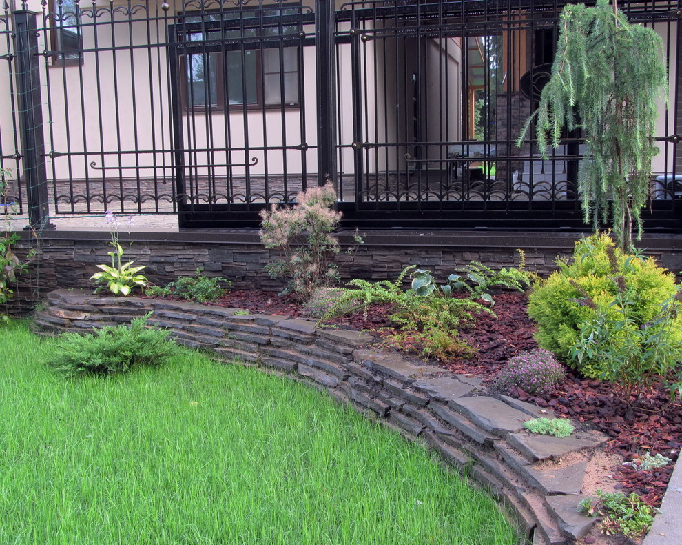 Подпорная стенка из песчанника