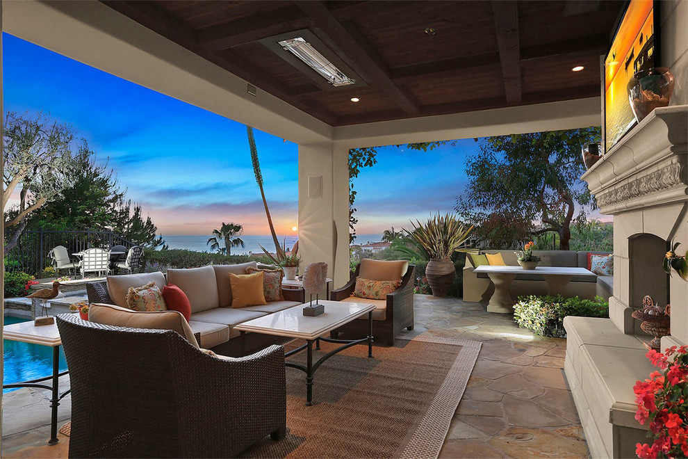This is an example of a mid-sized mediterranean patio in Orange County.
