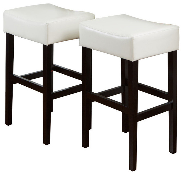 Gdf Studio Duff Backless Leather Bar Stools Set Of 2 Transitional Gdf Studio Duff Backless Leather Bar Stools Set Of 2 Transitional And Counter Los Angeles By