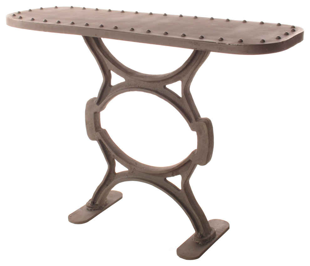 Textile Mill Riveted Top Cast Iron Console