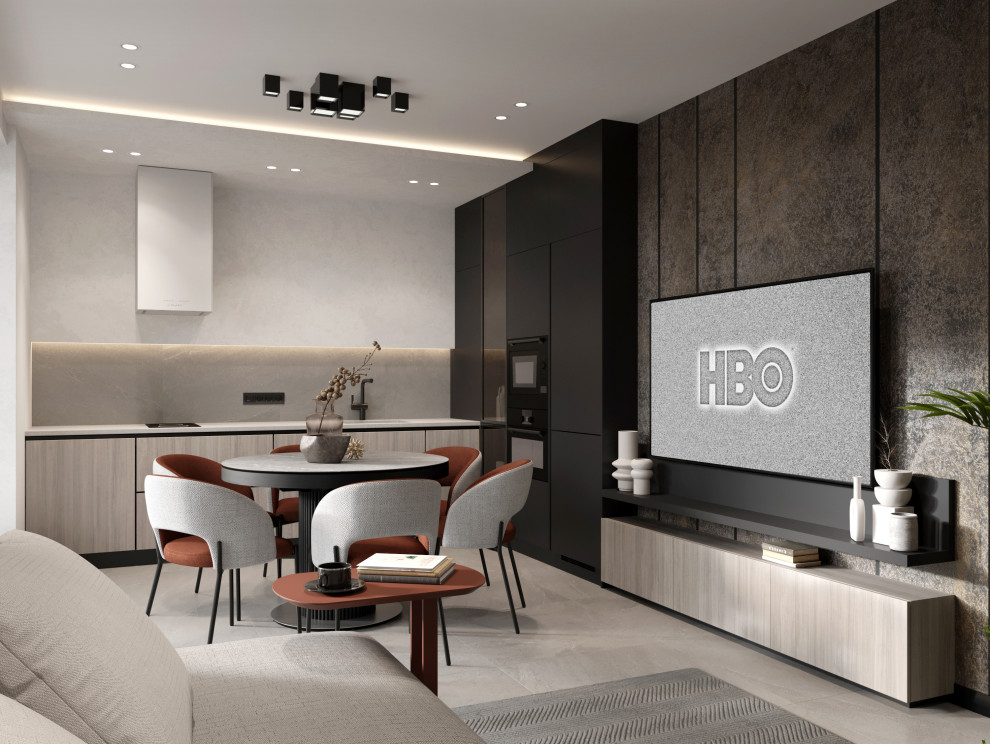 Современная квартира с акцентами