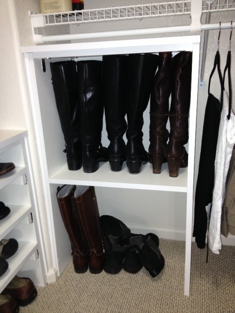 Inspiration for a transitional closet remodel in Denver