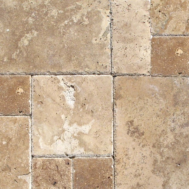 Tuscany Caux Travertine Versailles Pattern Tiles Honed Tuscany Caux Travertine Versailles Pattern Tiles Honed Traditional Landscaping Stones And Pavers By Merakim