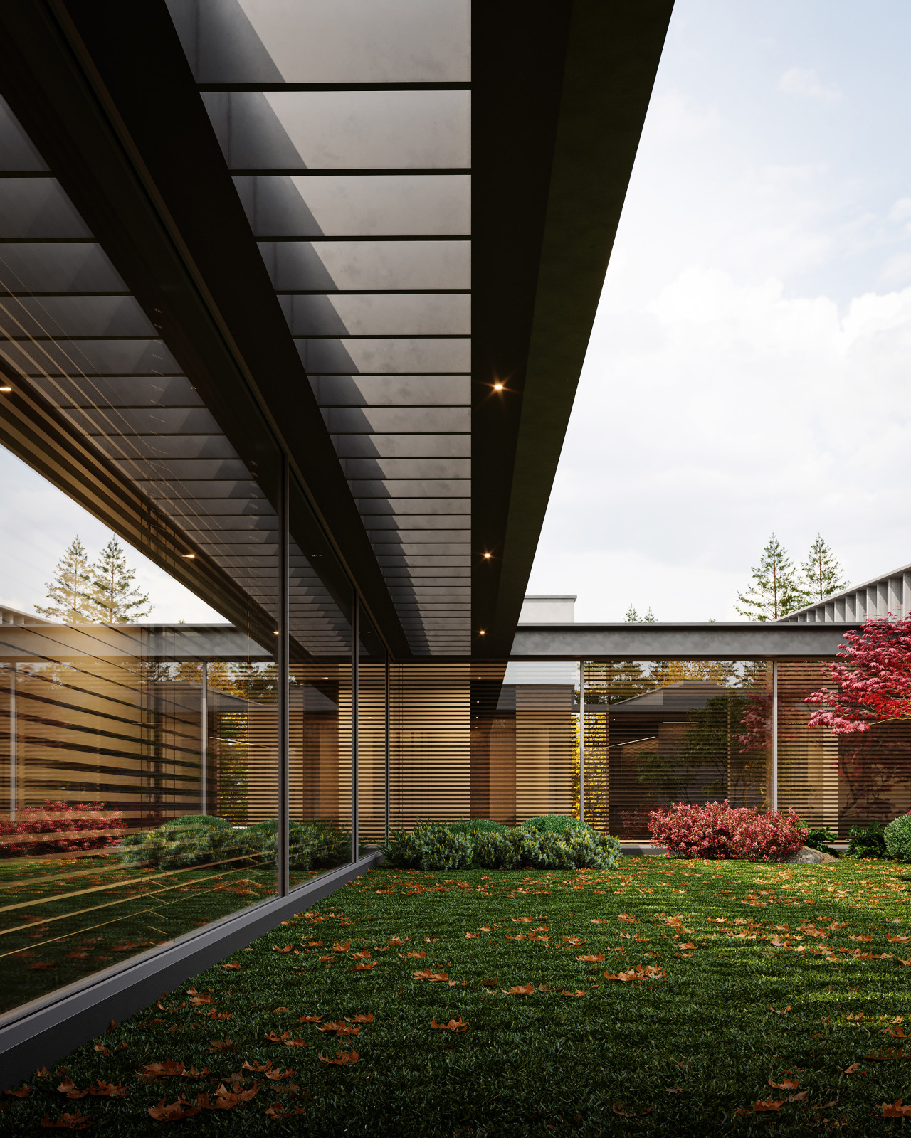 Introspective House рядом с Национальным парком «Лосиный Остров».