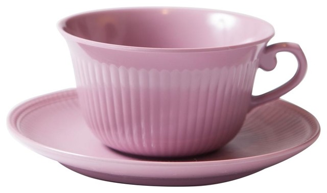 Faithful Coffee Cup With Saucer, Pink