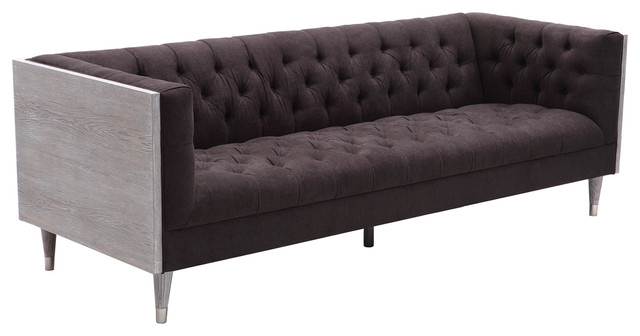 Armen Living Bellagio Contemporary Sofa Midcentury Sofas By Armen Living Bellagio Contemporary Sofa Charcoal