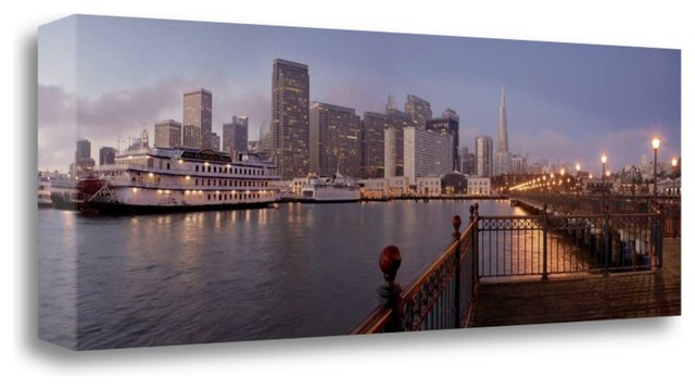 San Francisco Cafe Pano 1 By Alan Blaustein Contemporary