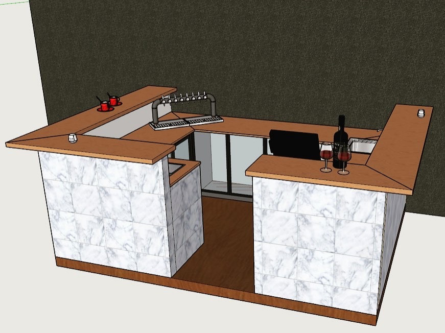 Conception, fabrication et pose d’un bar sûr mesure