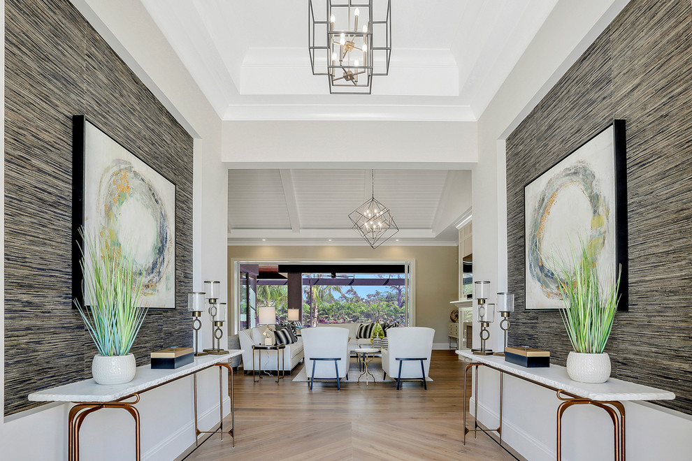 Transitional entryway photo in Miami