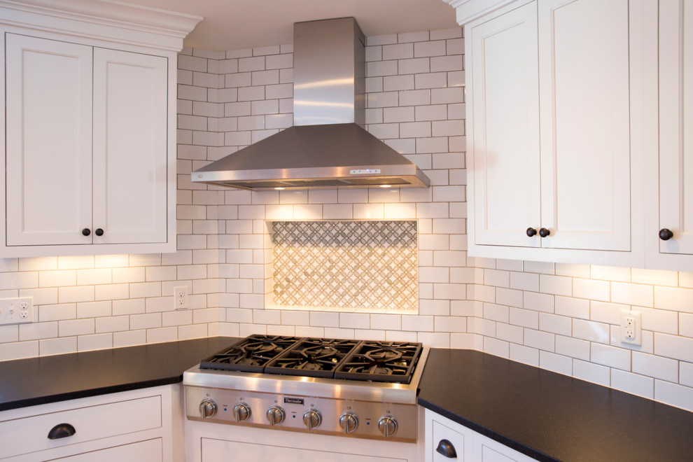 Transitional kitchen photo in Boston