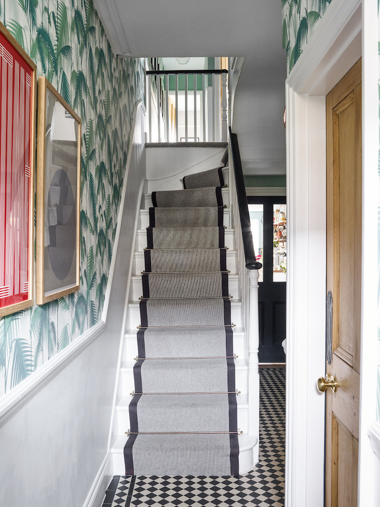 This is an example of a victorian staircase in London.