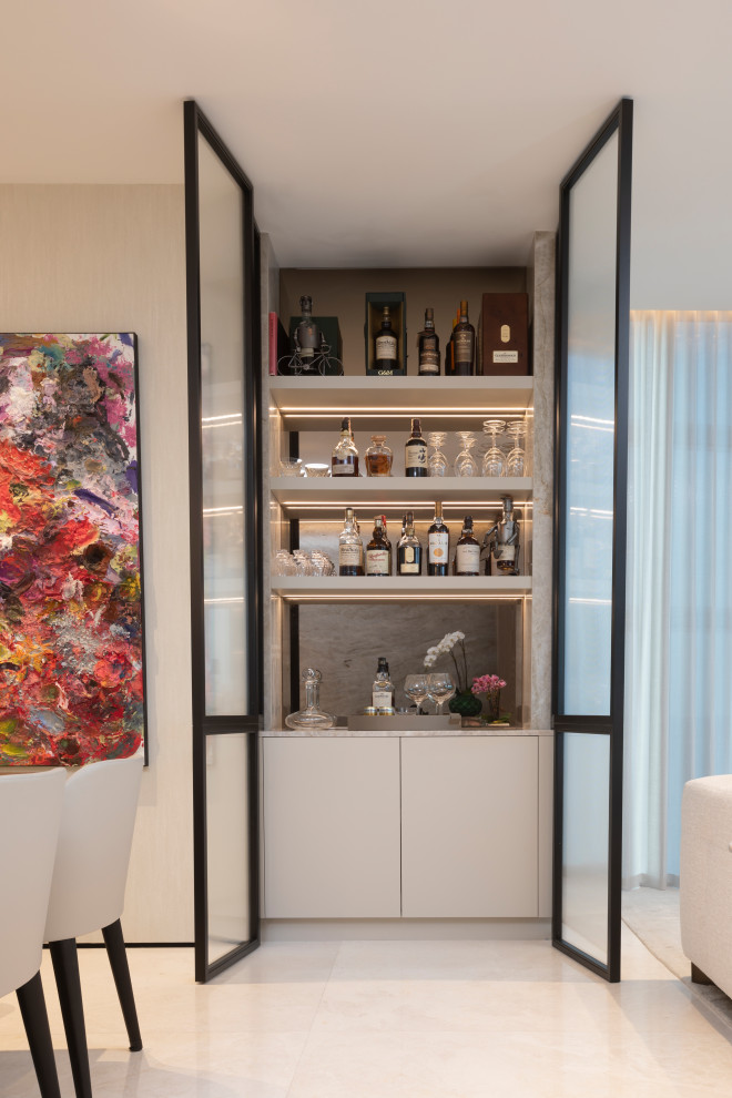 A Turnberry Ocean Club Elegant Home - Contemporary - Home Bar - Miami ...