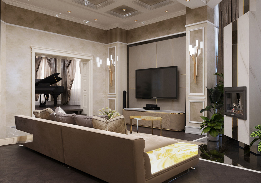 Роскошный интерьер загородного дома