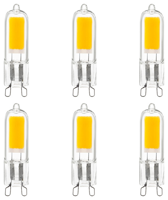 onstabiel Hou op Ontslag 6-Pack Sunlite LED G9 Base Bulbs, 2W (25W Equal), 200 Lumen, 5000K Super  White - Traditional - Led Bulbs - by BULB CENTER | Houzz
