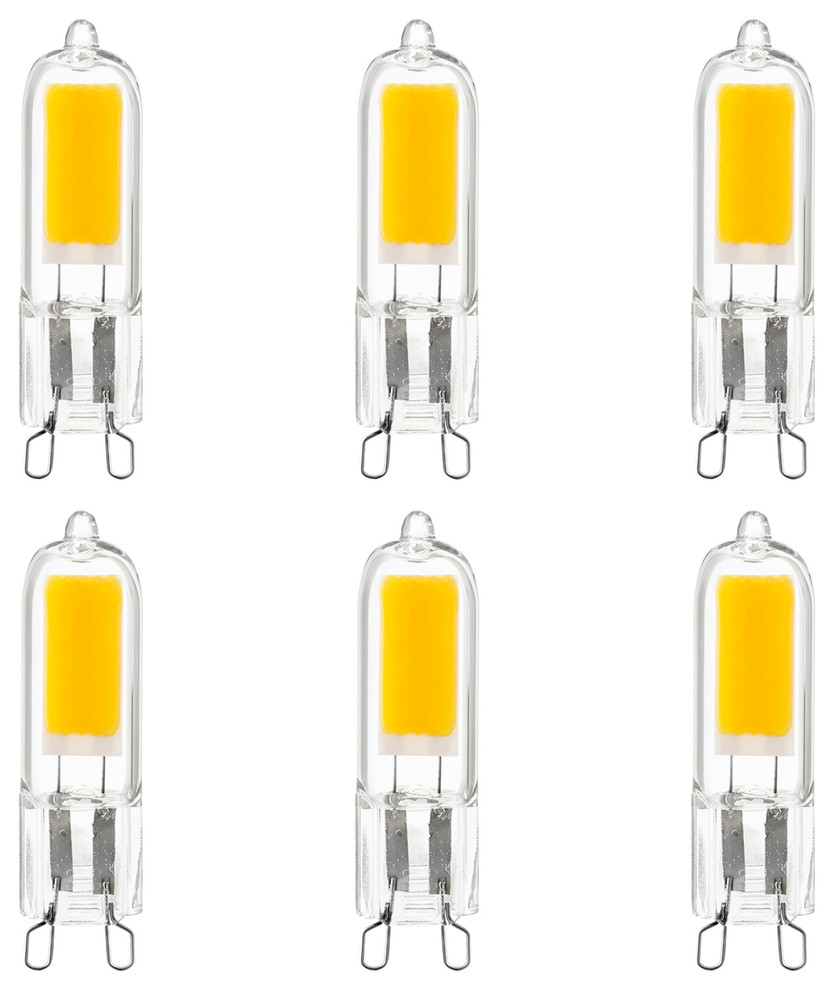 6-Pack Sunlite LED G9 Base Bulbs, 2W (25W Equal), 200 Lumen, 5000K Super  White - Traditional - Led Bulbs - by BULB CENTER | Houzz