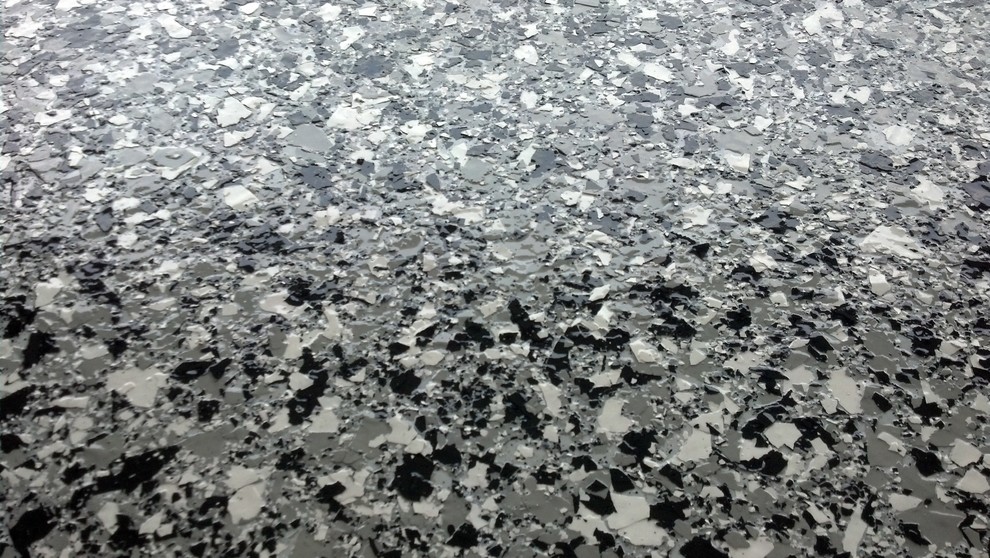 Epoxy Garage floor with large and small flake Other by Garage