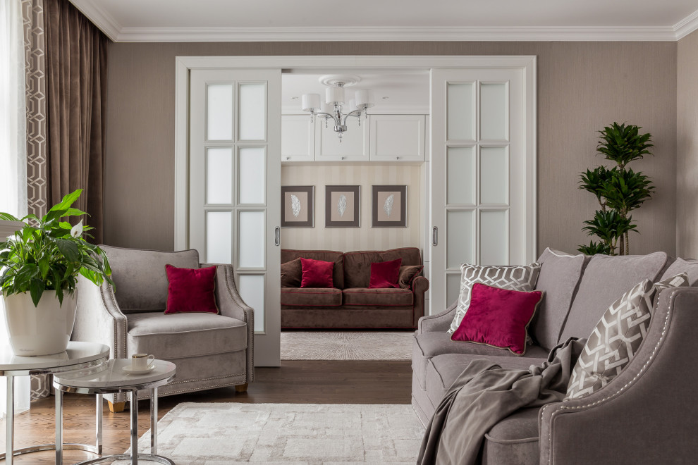 Квартира с сочными акцентами в Неоклассике