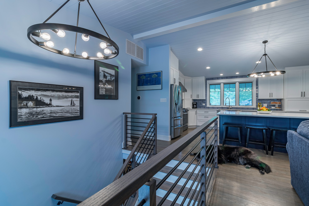 Blue Bliss Open Kitchen Reno