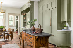 Kitchen of the Week: Timeless Charm in Soft Green and Terra Cotta