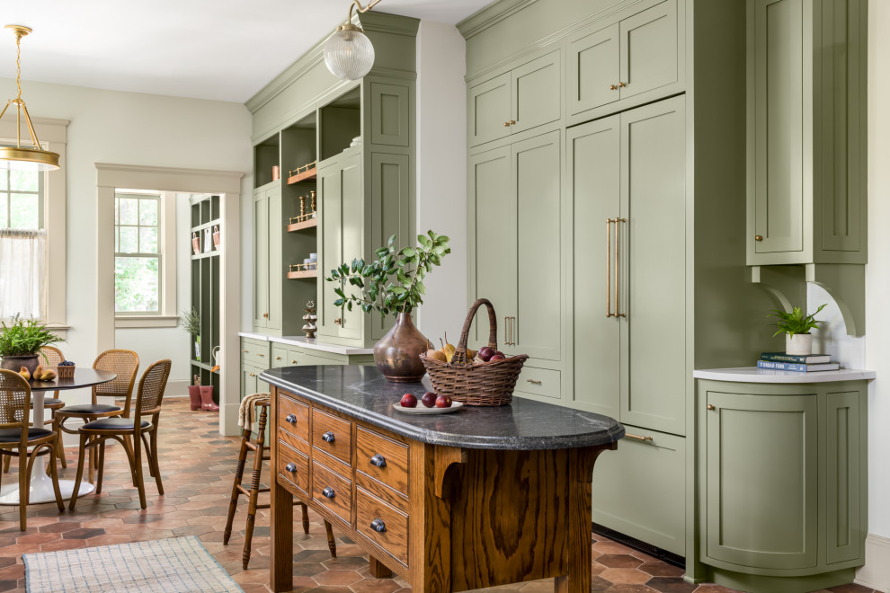 English Cottage Inspired Kitchen Renovation in Decatur - Transitional ...