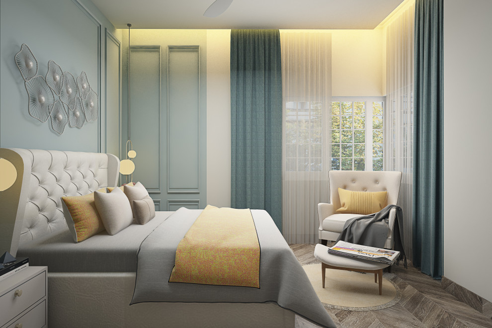 Design ideas for a victorian bedroom in Bengaluru.