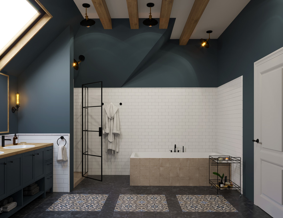 мастер-ванная. визуализация