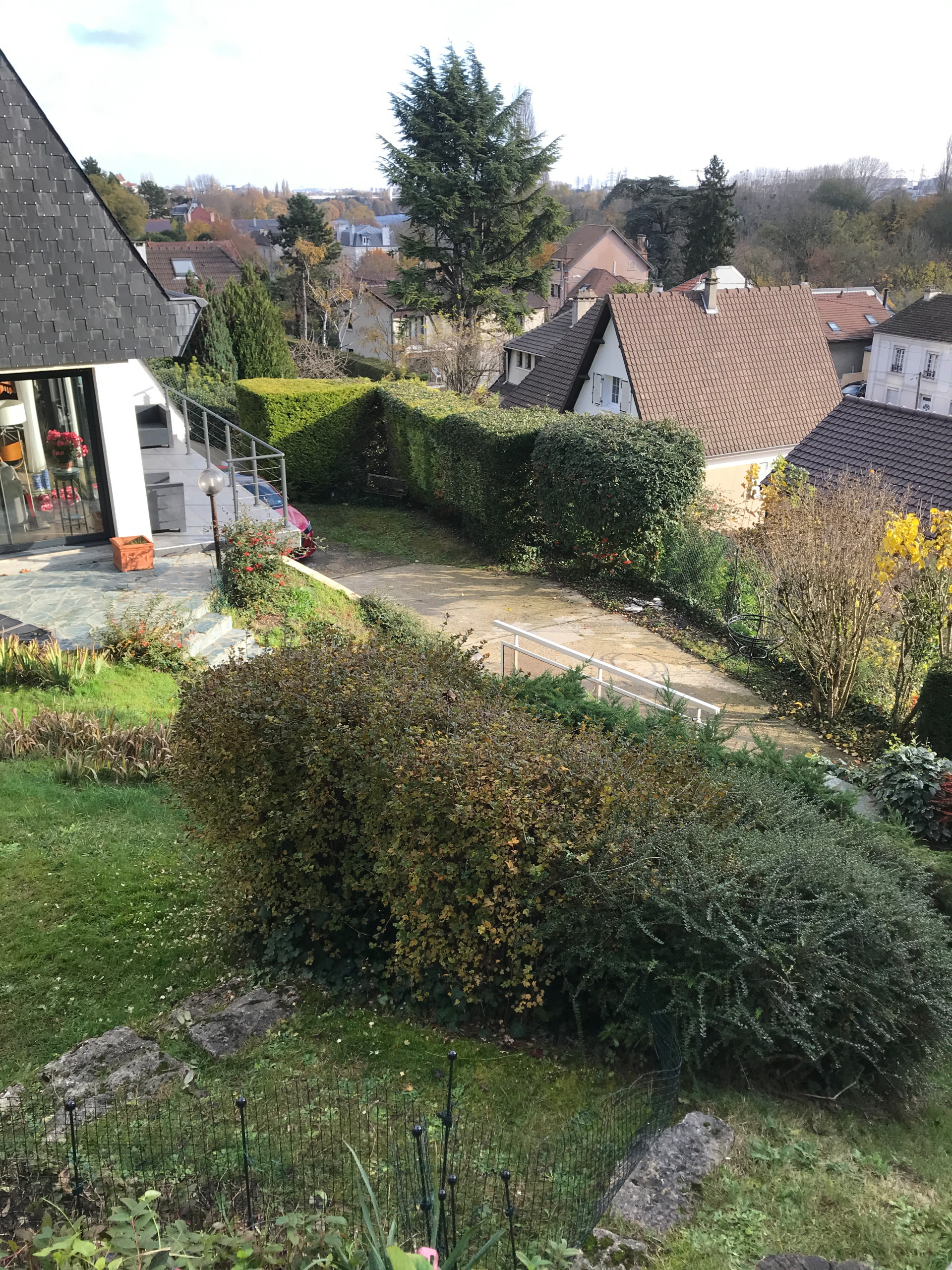 Jardin sur les falaises rocheuses