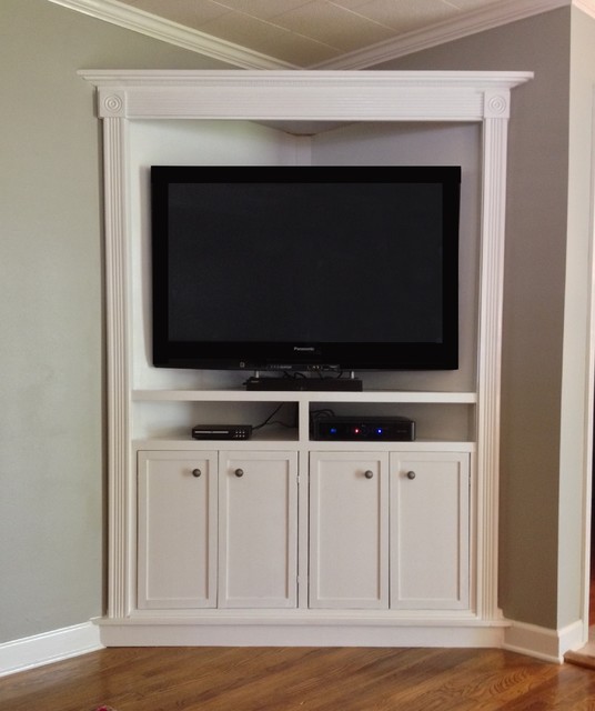 Tall Corner Media Cabinet - Traditional - Living Room - Other - by  LeveeBreakDesigns | Houzz AU