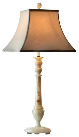 32.5" Tall Onyx Table Lamp "Southern Winter", Chartreuse