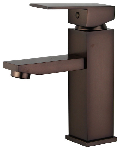 Granada Single Handle Bathroom Vanity Faucet, Polished Chrome, Oil Rubbed Bronze