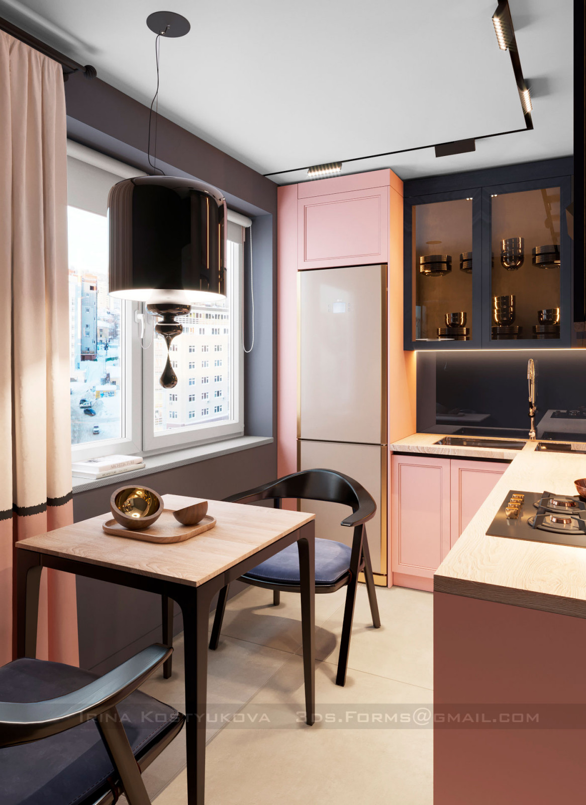 Современный стиль двухкомнатной квартиры в Боровлянах