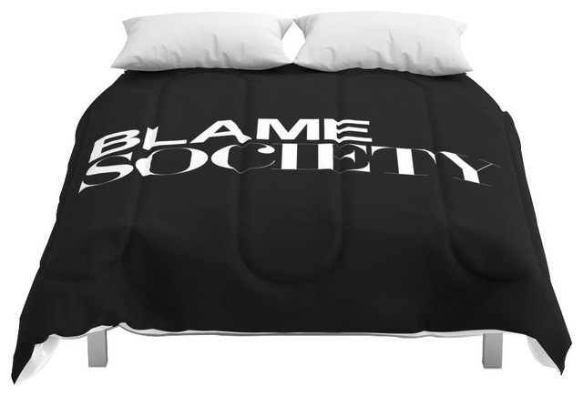 Society6 Quote Comforter Contemporary Comforters And Comforter