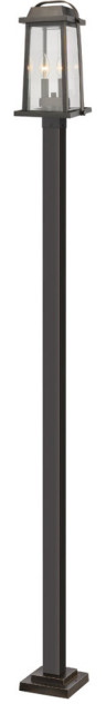 Z-Lite 574PHMS-536P-ORB Millworks - 110.25" Two Light Outdoor Post Mount