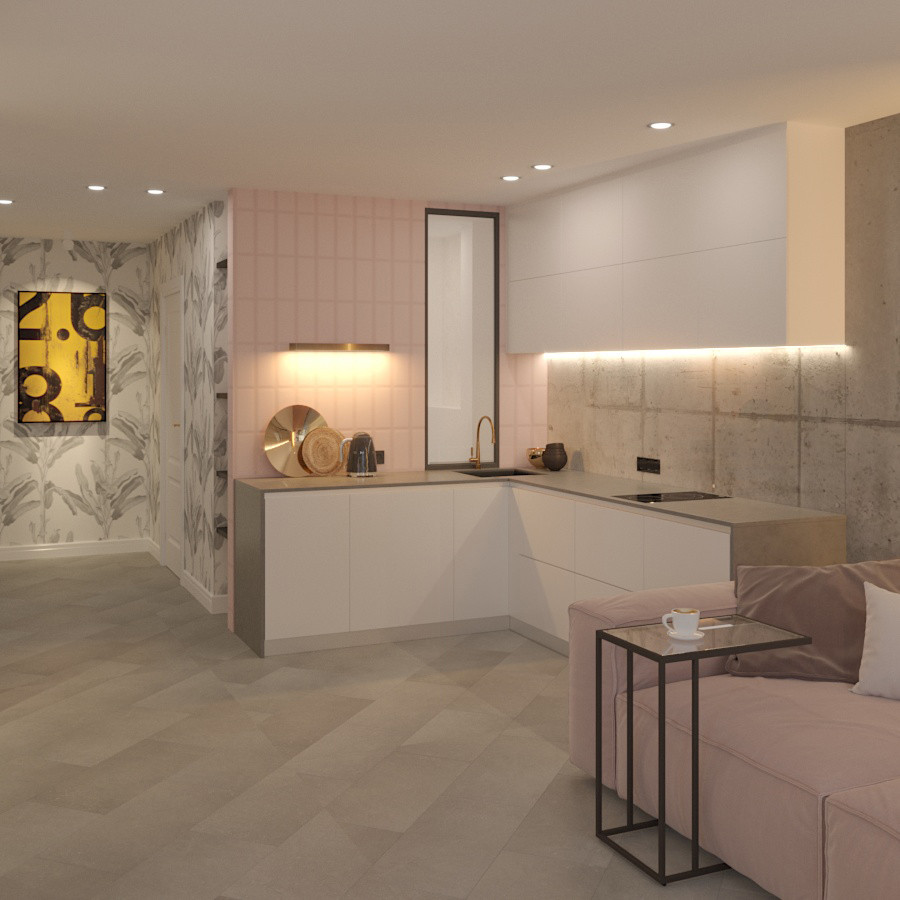 Квартира с бетонными стенами