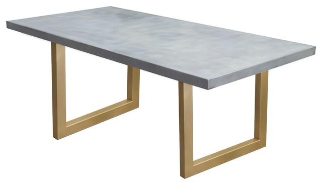 Aiden Dining Table Wood Gold Rouse Home