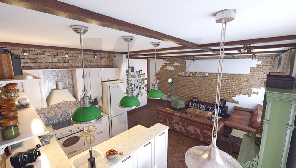 Трешка в стиле "Лофт"