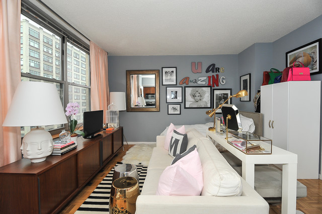 Charming 500sq ft Studio fusion-family-room